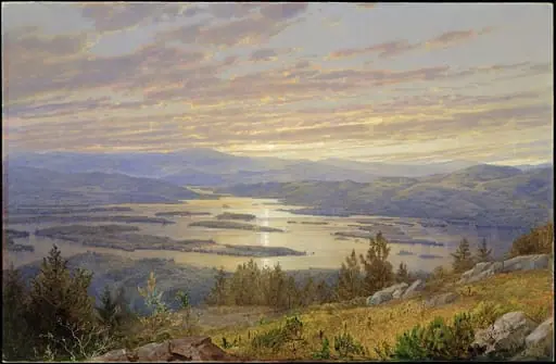 Lake Squam from Red Hill, by William Trost Richards