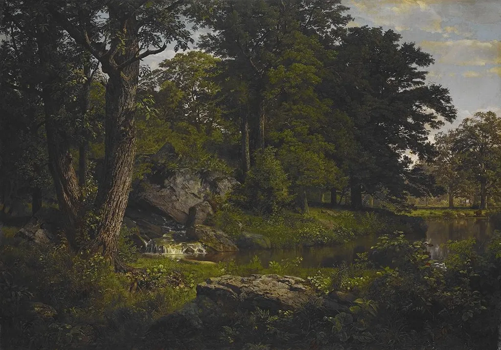 Landscape, by William Trost Richards, oil, 1863