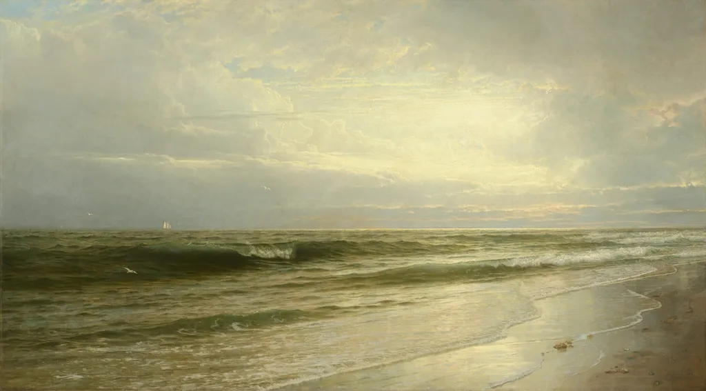 On the Coast of New Jersey, by William Trost Richards, oil, 1883