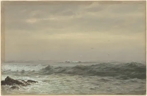 Rocks and Breaking Waves, by William Trost Richards