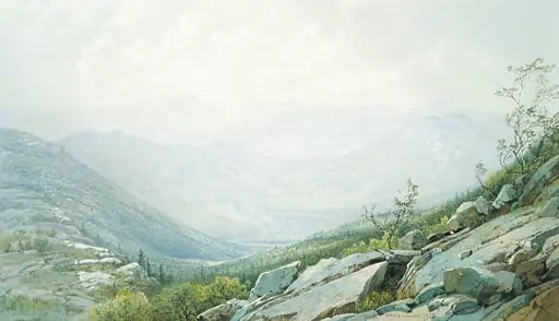 The Mount Washington Range, from Mount Kearsarge, by William Trost Richards