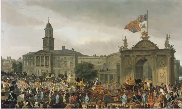 George IV, King of England, Entering Dublin, by William Turner