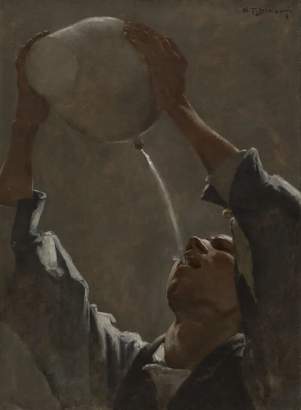 Study for "An Aragonese Smuggler", by William Turner Dannat, oil, 1891
