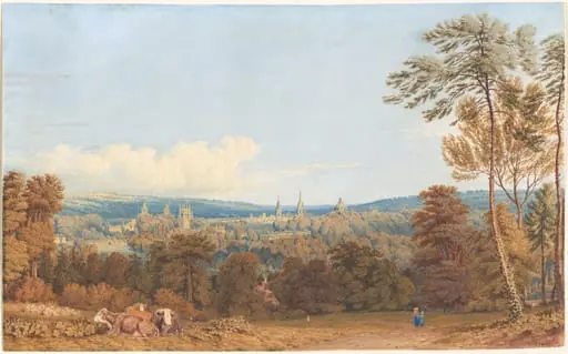 View of Oxford from Headington Hill, by William Turner of Oxford