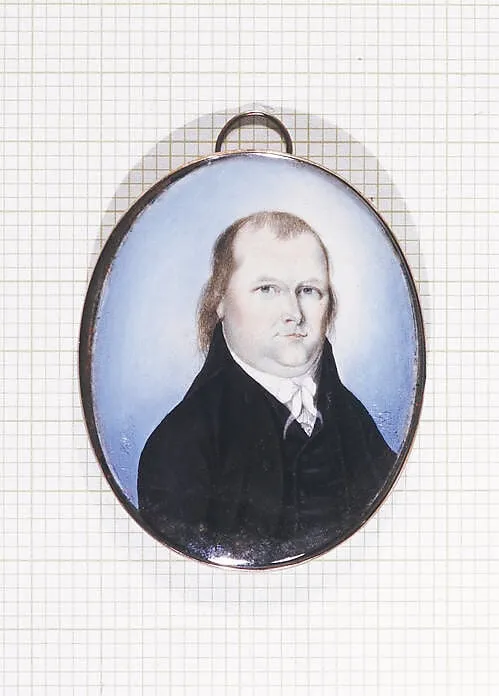 Portrait of a Gentleman, by William Verstille, watercolor, 1795