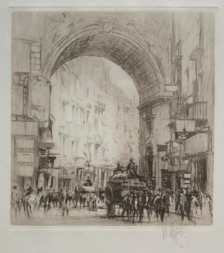 Arco San Carlo, Naples, by William Walcot
