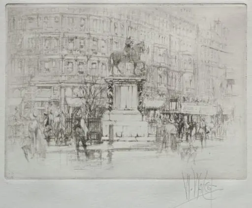 Charing Cross: The Statue of Charles I, by William Walcot