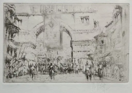Hadrian Entering Salonica, by William Walcot