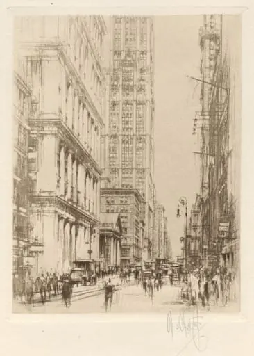 Lower Broadway, Down-Town New York, by William Walcot