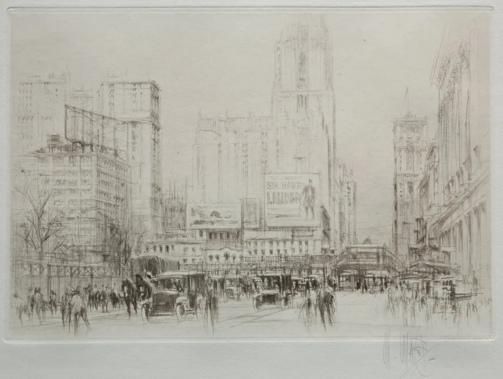 New York City: 42nd Street, by William Walcot, 1923