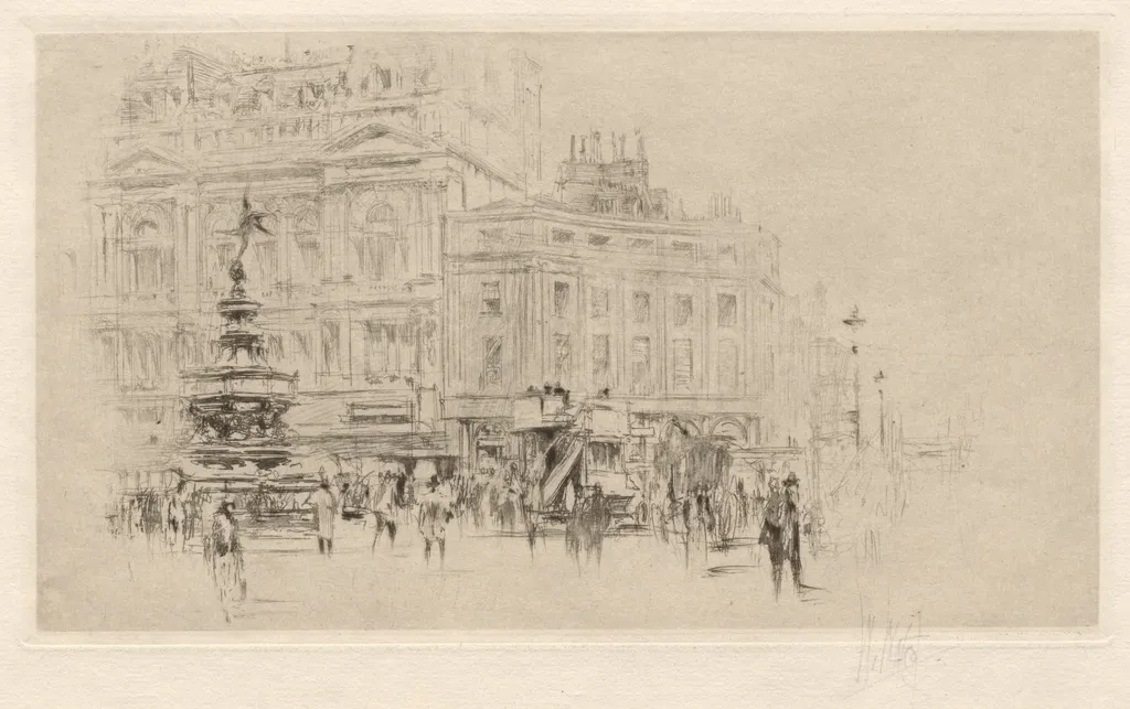 Picadilly Circus, by William Walcot, 1913