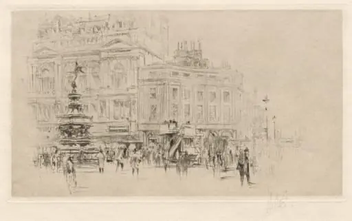 Picadilly Circus, by William Walcot