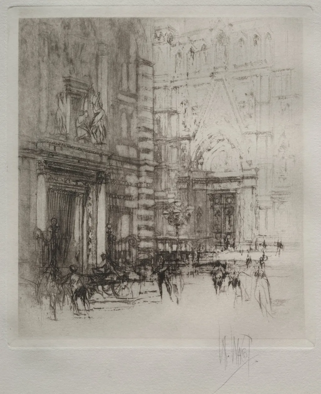The Baptistry, Florence, by William Walcot, 1920