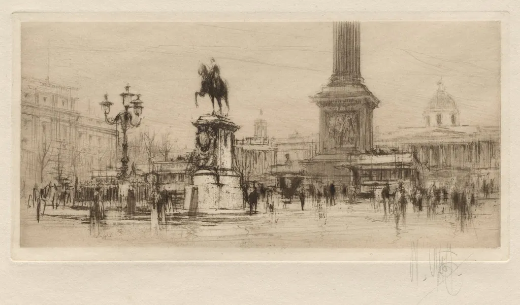Trafalgar Square, by William Walcot, 1924
