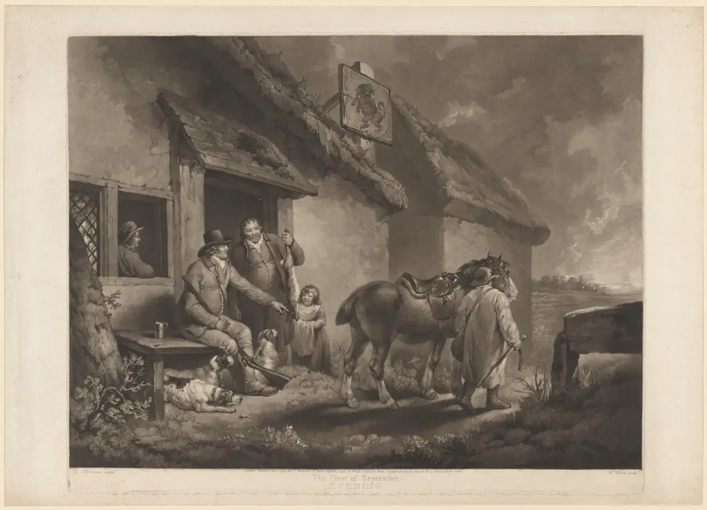 The First of September, Evening, by William Ward, ink, 1794