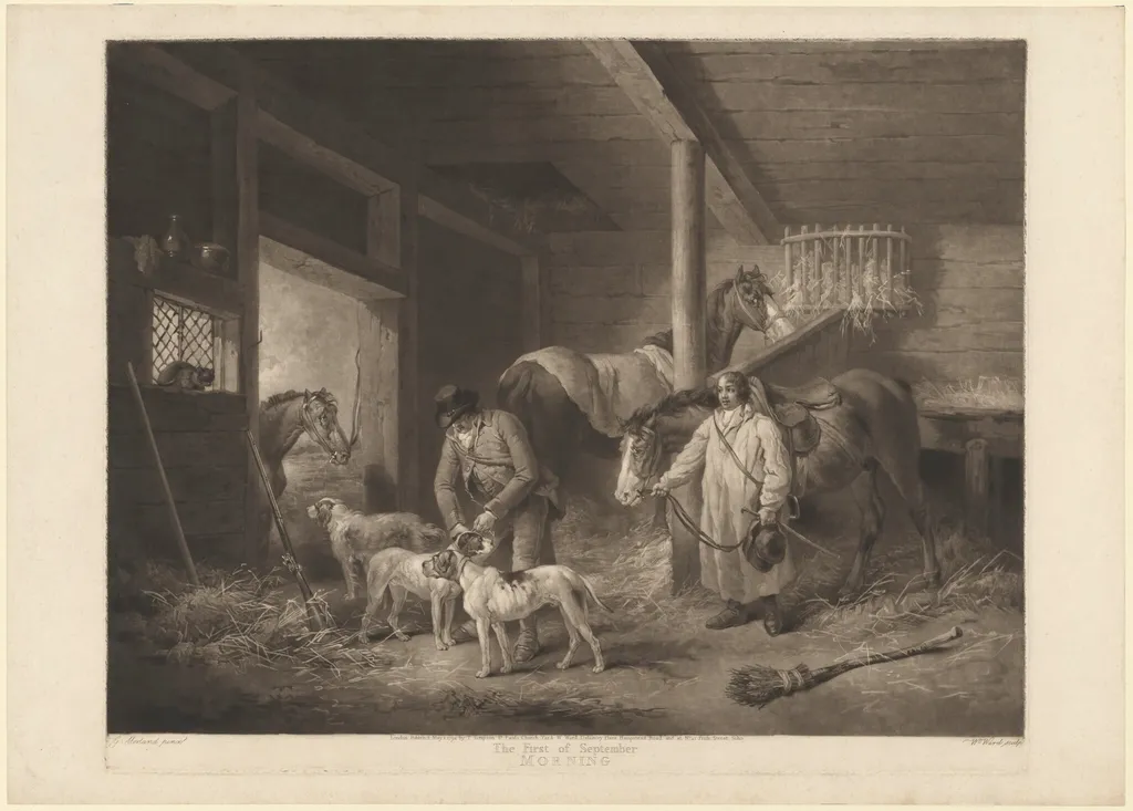 The First of September, Morning, by William Ward, ink, 1794