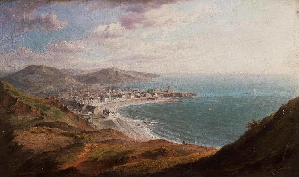 Aberystwyth from Constitution Hill, by William Ward Gill, oil, 1861