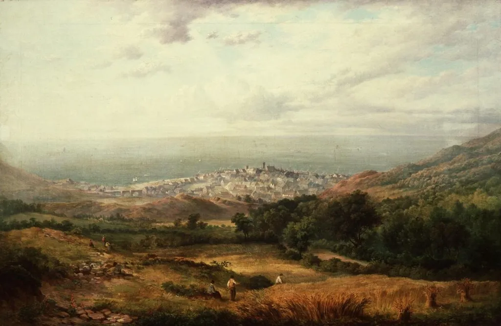 View of Aberystwyth, by William Ward Gill, oil, 1861