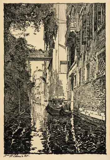 Venetian Canal, by William Wentworth Stevens