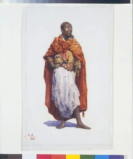 North African man in travelling costume, by William Wiehe Collins