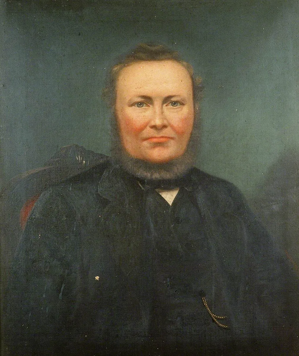 William Hughes of Plas Bach, Bodorgan, by William Williams, oil, 1892