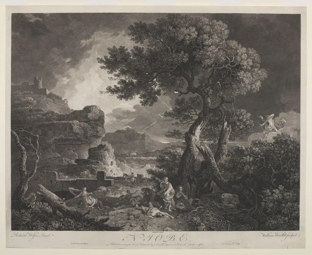 Niobe, by William Woollett, 1750