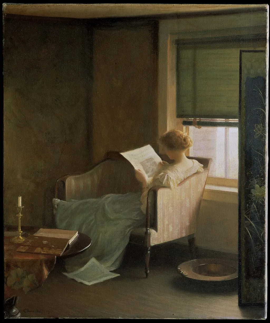 Leisure, by William Worcester Churchill, oil, 1910