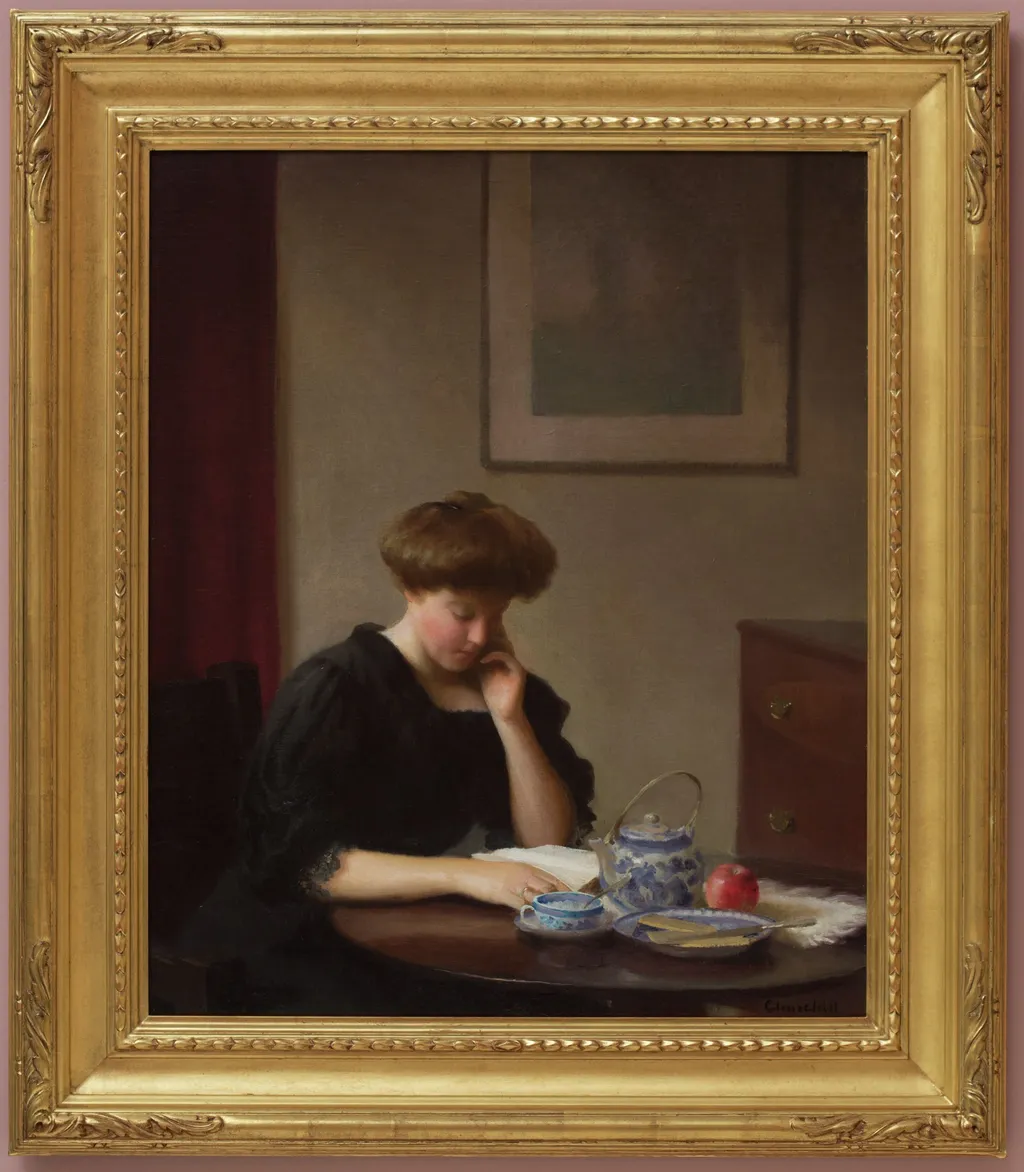 The Letter, by William Worcester Churchill, oil, 1905