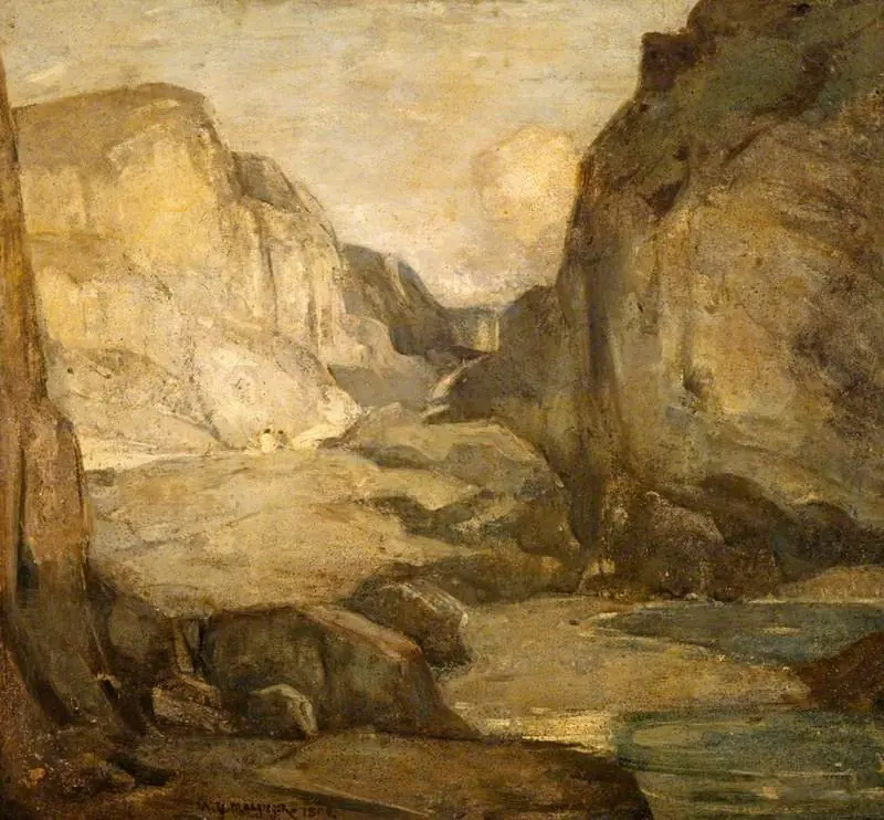 A Rocky Solitude, by William York Macgregor