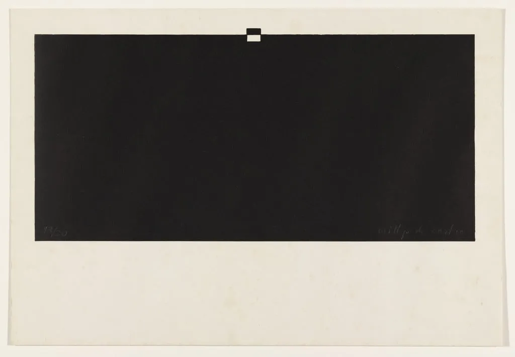 Untitled, by Willys de Castro, ink, 1962