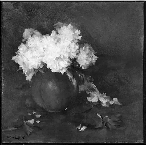 Peonies, by Wilton Lockwood, oil, 1910