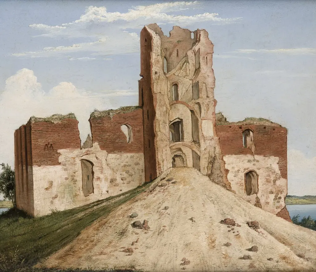 View of the Castle at Troki (Trakai), by Wincenty Dmochowski