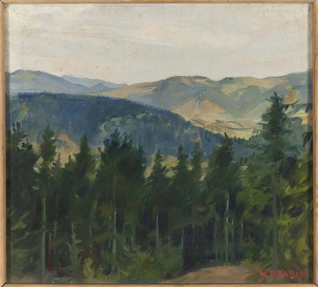 Mountainscape, by Wincenty Drabik