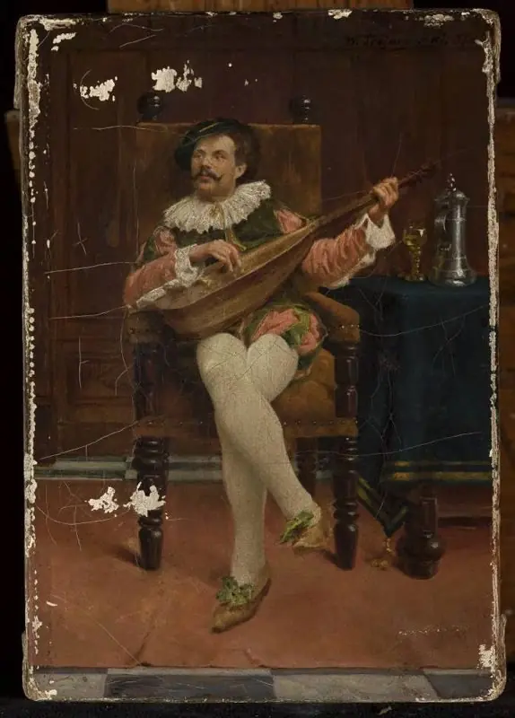 Lutenist, by Wincenty Trojanowski