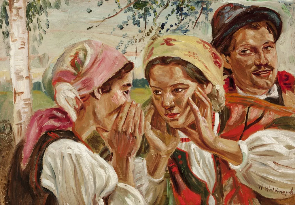 Secrets, by Wincenty Wodzinowski, unspecified, 1910