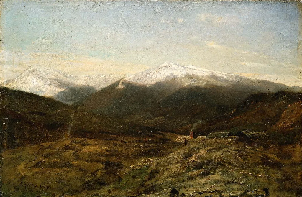 Presidential Range in Early Autumn, by Winckworth Allan Gay, unspecified, 1855