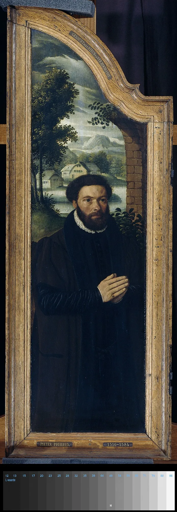Wing of a Triptych with the Portrait of Julien de Brouckere, oil, 1592