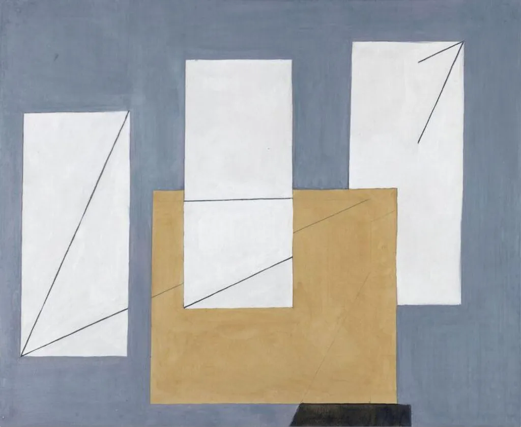Abstract Composition, by Winifred Nicholson, watercolor, 1934