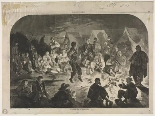 A Bivouac Fine on the Potomac, by Winslow Homer