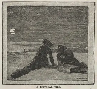 A Littoral Tile, by Winslow Homer, 1879