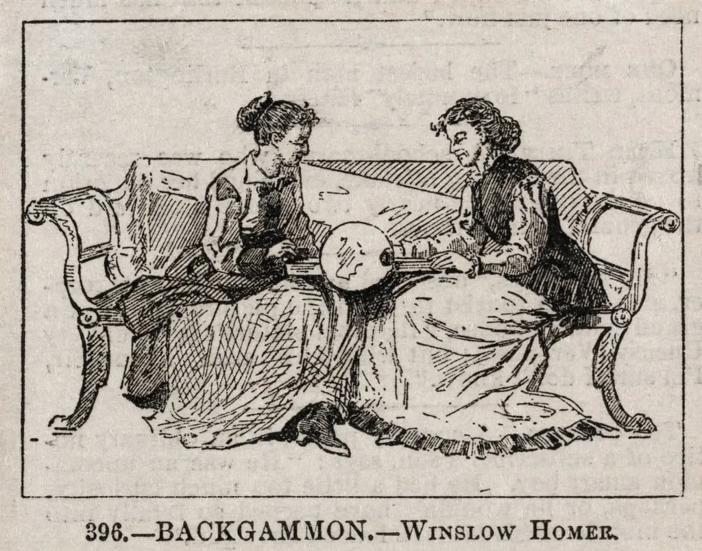 Backgammon, by Winslow Homer, 1877