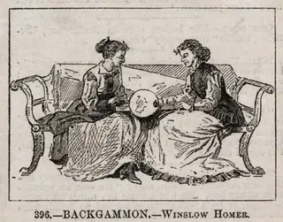 Backgammon, by Winslow Homer, 1877