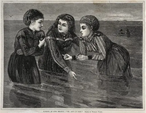 Bathing at Long Branch, - "Oh, Ain't it Cold!", by Winslow Homer