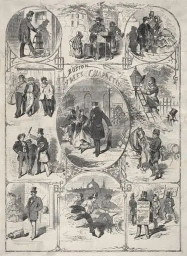 Boston Street Characters, by Winslow Homer