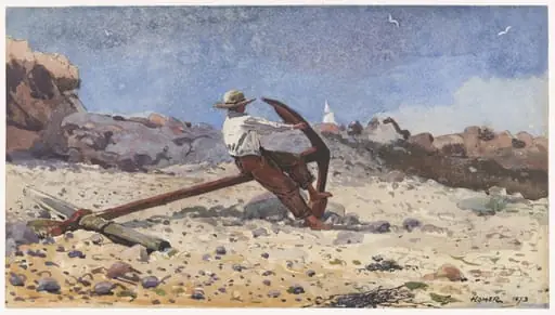Boy with Anchor, by Winslow Homer