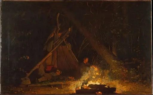 Camp Fire, by Winslow Homer