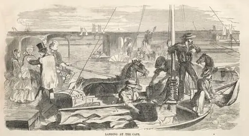 Camp Meeting Sketches: Landing at the Cape, by Winslow Homer