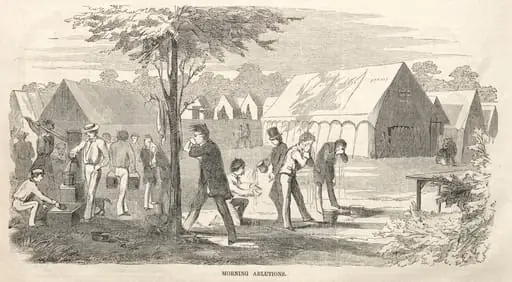 Camp Meeting Sketches: Morning Ablutions, by Winslow Homer