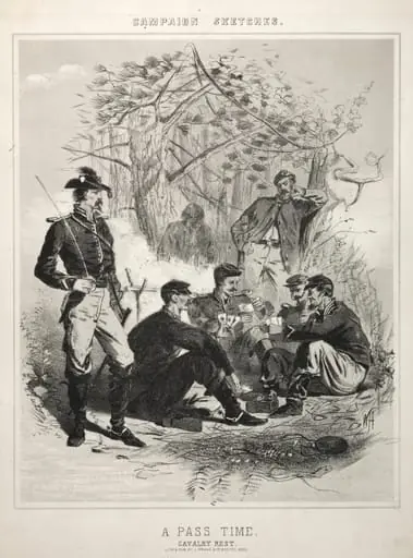 Campaign Sketches: A Pass Time, by Winslow Homer