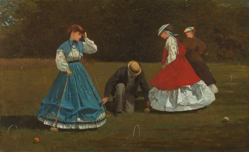 Croquet Scene, by Winslow Homer